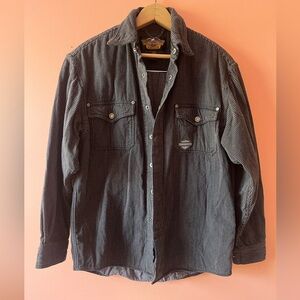 Harley-Davidson Gray 100% cotton Shirt Jacket